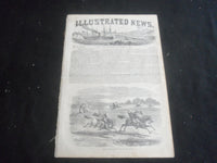 1853 NOVEMBER 19 ILLUSTRATED NEWS MAGAZINE - HORSE-RACES OF JAPANESE - B 5531Y