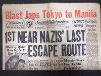 1945 JAN 9 NEW YORK JOURNAL AMERICAN - 1ST NEAR NAZIS' LAST ESCAPE ROUTE-NP 2292