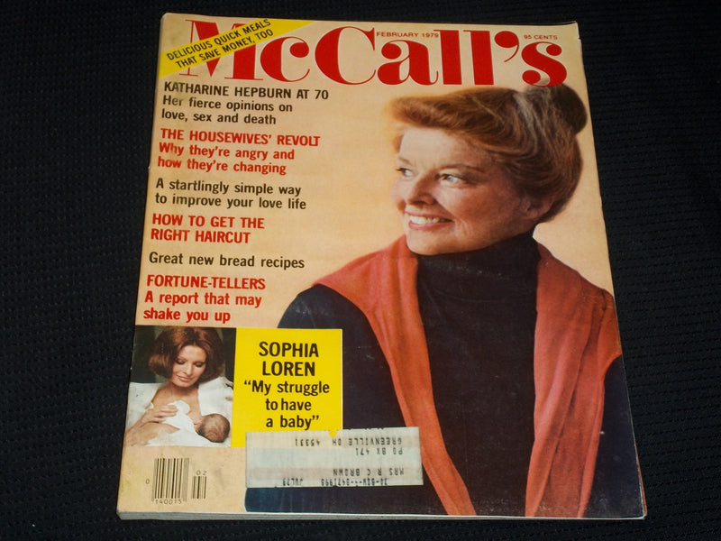 1979 FEBRUARY MCCALL'S MAGAZINE - KATHERINE HEPBURN FRONT COVER - E 728