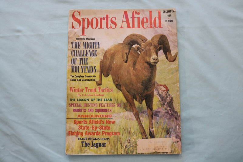 1964 DECEMBER SPORTS AFIELD MAGAZINE - SHEEP HUNTING COVER - E 26603