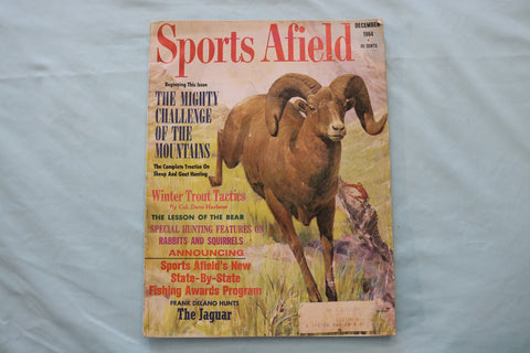 1964 DECEMBER SPORTS AFIELD MAGAZINE - SHEEP HUNTING COVER - E 26603