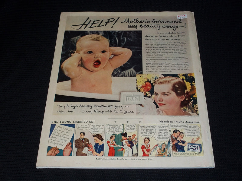 1938 DECEMBER PICTORIAL REVIEW MAGAZINE - BEAUTIFUL FRONT COVER - E 2682
