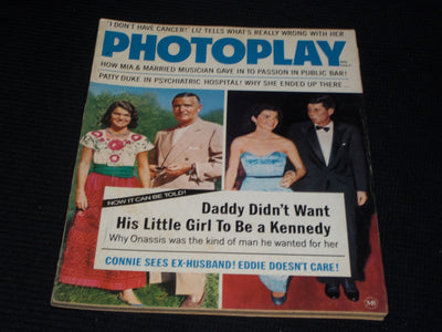1969 MAY PHOTOPLAY MAGAZINE - JFK & JACKIE KENNEDY FRONT COVER - E 892