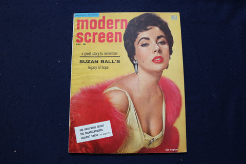 1955 NOVEMBER MODERN SCREEN MAGAZINE - ELIZABETH TAYLOR COVER - E 17345