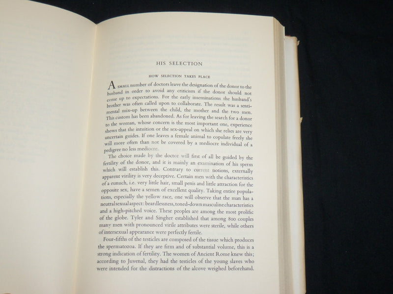 1960 THE QUESTION OF FERTILITY BOOK BY GEORGE'S VALENSIN M. D. - KD 2761M