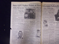1927 MARCH 9 NEW YORK DAILY MIRROR - GIRL MYSTERY - NP 2146
