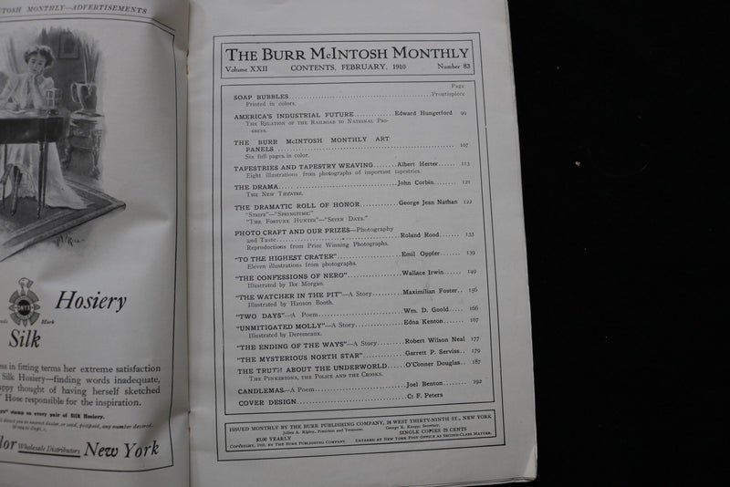1910 FEBRUARY THE BURR MCINTOSH MONTHLY MAGAZINE - K 3027