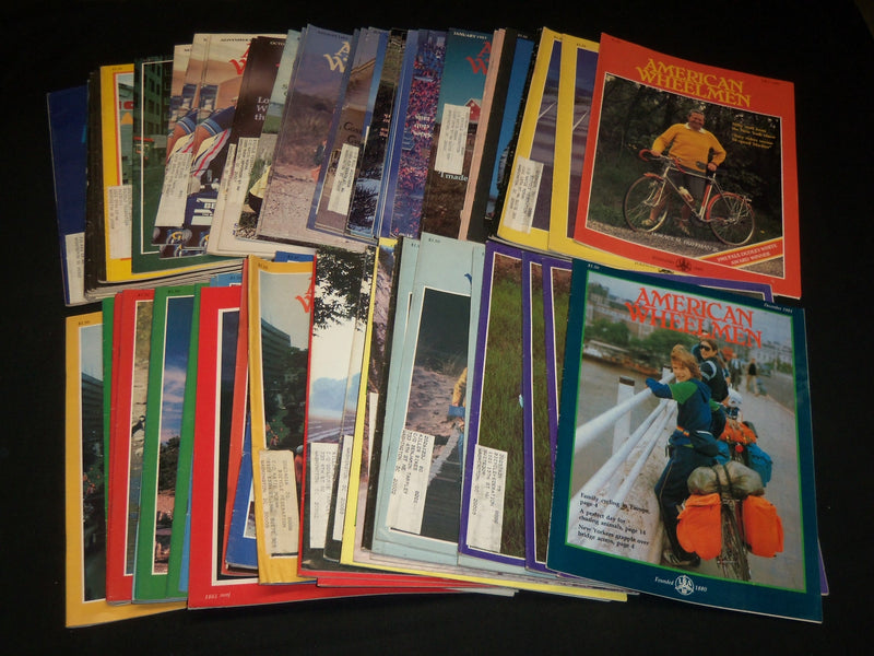 1981-1983 AMERICAN WHEELMAN MAGAZINE LOT OF 81 ISSUES - NICE COVERS - O 3225