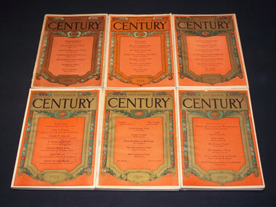 1926 THE CENTURY MAGAZINE - LOT OF 6 - STORIES, ILLUSTRATIONS & ADS - WR 1158B