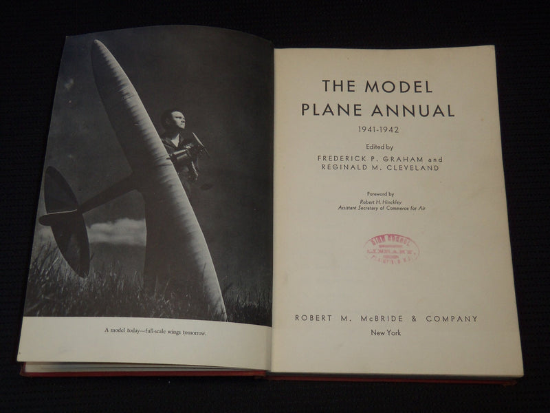 1941-1942 THE MODEL PLANE ANNUAL BOOK EDITED BY GRAHAM & CLEVELAND - KD 7947