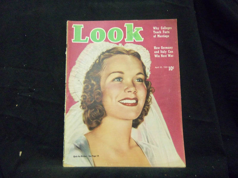 1939 APRIL 25 LOOK MAGAZINE - GREAT PHOTOS & ADS - ST 1432