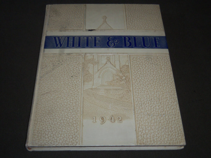 1942 WHITE & BLUE SETON HALL COLLEGE YEARBOOK- SOUTH ORANGE NEW JERSEY - YB 1075