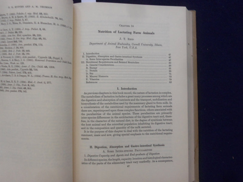 1961 MILK: THE MAMMARY GLAND AND ITS SECRETION HARDCOVER BOOKS-LOT OF 2- KD 8827