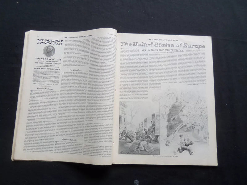 1930 FEBRUARY 15 THE SATURDAY EVENING POST MAGAZINE - ILLUSTRATED COVER -SP 1369