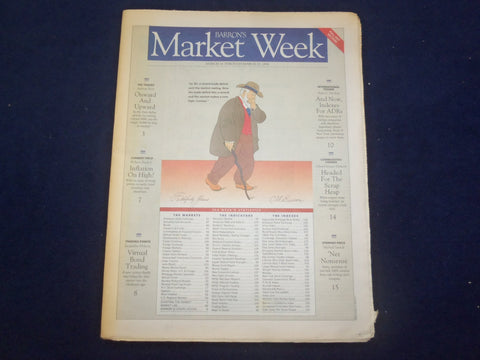 1998 MARCH 16-20 BARRON'S MARKET WEEK NEWSPAPER - INFLATION ON HIGH? - NP 6729