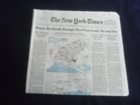 2022 MARCH 21 NEW YORK TIMES-RUSSIA BOMBARDS STRATEGIC PORT FROM LAND, AIR & SEA