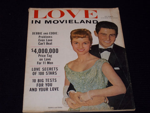 1955 VOL 1 #1 LOVE IN MOVIELAND MAGAZINE - DEBBIE & EDDIE COVER - E 15604
