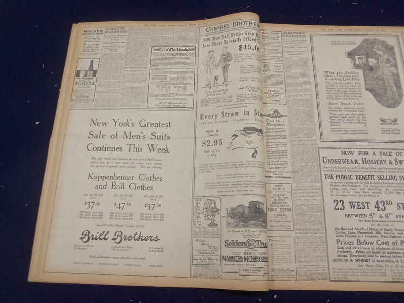 1920 JUNE 25 NEW YORK TIMES - COX NOW LOOMS UP AT SAN FRANCISCO - NT 9121