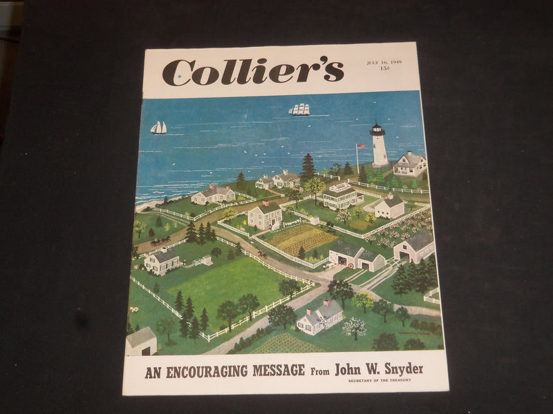 1949 JULY 16 COLLIER'S MAGAZINE - AN ENCOURAGING MESSAGE - SP 8334