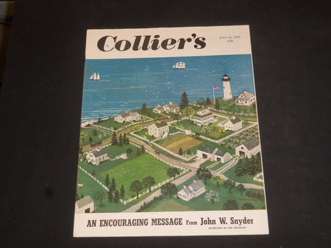 1949 JULY 16 COLLIER'S MAGAZINE - AN ENCOURAGING MESSAGE - SP 8334