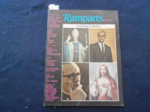 1967 NOVEMBER RAMPARTS MAGAZINE - LEFT WING CATHOLICS COVER - SP 5540X
