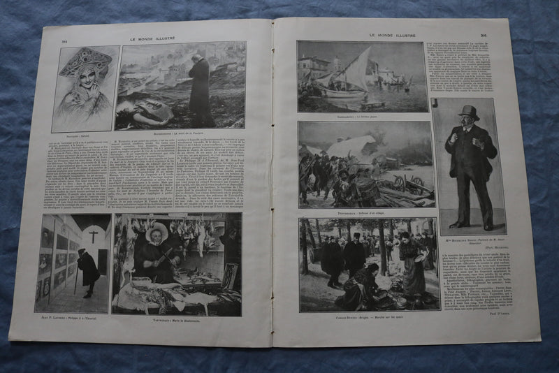 1914 MAY 30 LE MONDE ILLUSTRE MAGAZINE -LE VOYAGE DU PRESIDENT- FRENCH - NP 8434