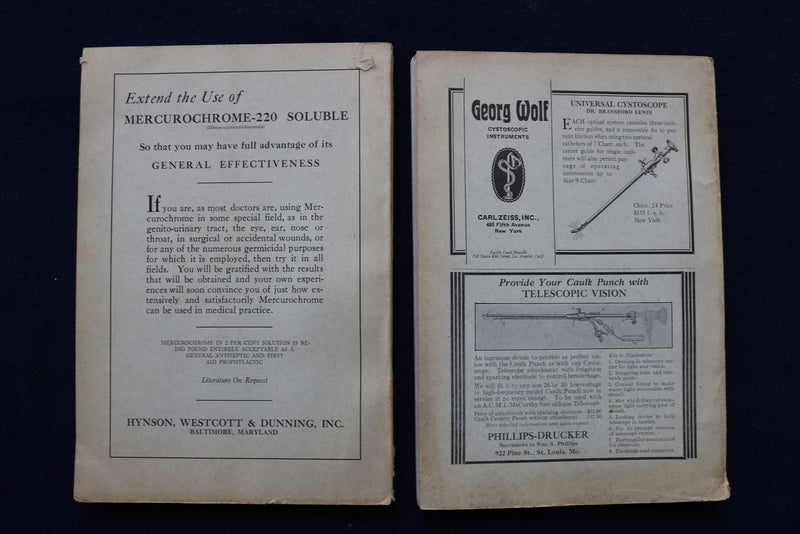 1932 THE JOURNAL OF UROLOGY - LOT OF 2 - SOFTCOVER BOOKS - K 1434