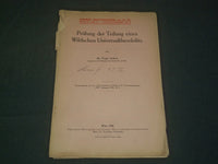 1926 PRUFUNG DER TEILUNG EINES WILDSCHEN UNIVERSALTHEODOLITS GERMAN BOOK- J 5926