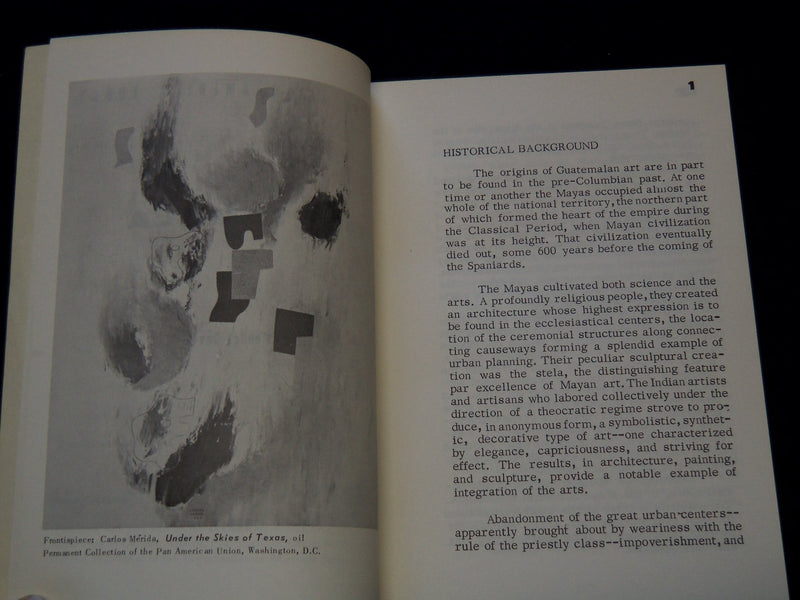 1966 ART IN LATIN AMERICA TODAY BOOK - GUATEMALA - J 7368