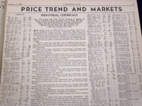 1932 JAN-DEC CHEMICALS MAGAZINE BOUND VOLUME PRICE TRENDS IMPORTS ADS - KD 662