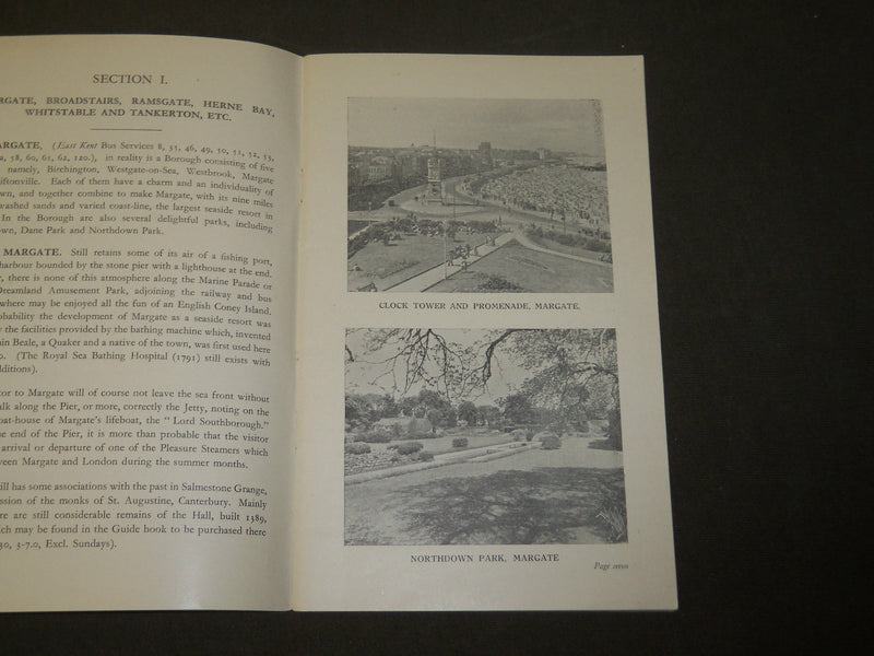 1930'S PICTORIAL GUIDE TO EAST KENT BOOK - NICE PHOTOS - J 3662