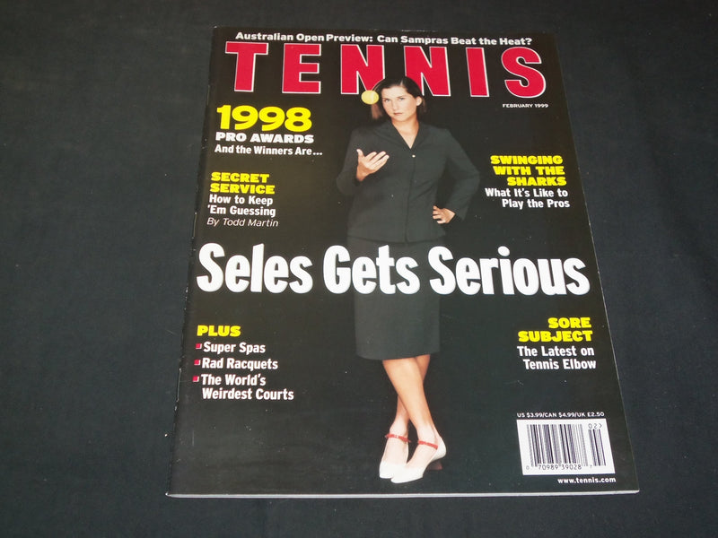 1999 FEBRUARY TENNIS MAGAZINE - SELES GETS SERIOUS - SP 7430