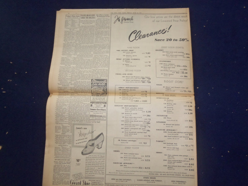 1944 JUNE 30 NEW YORK TIMES -GERMANS LASH OUT AT PINCERS GRIPPING CAEN - NP 6581