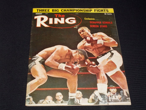 1963 AUGUST THE RING MAGAZINE - PASTRANO JOHNSON BOXING COVER - E 3331