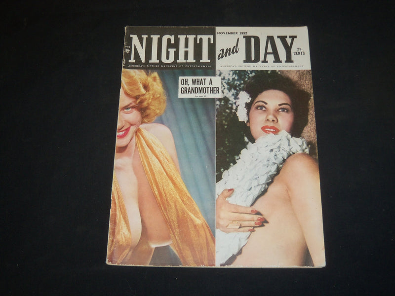 1952 NOV NIGHT AND DAY MAGAZINE-NICE COVER PHOTOS & INSIDE PHOTOS & ADS -ST 5318