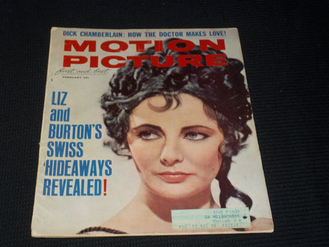 1963 FEBRUARY MOTION PICTURE MAGAZINE - ELIZABETH TAYLOR FRONT COVER - E 3921