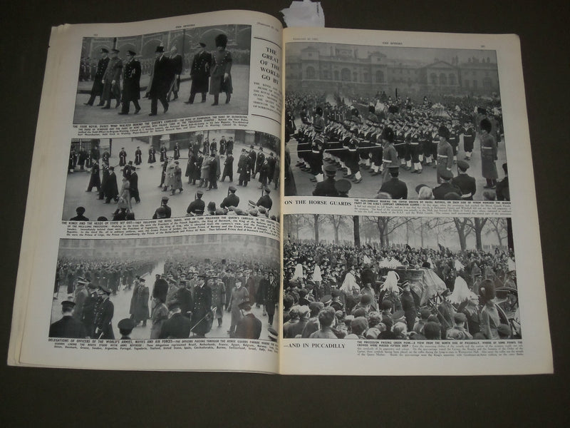 1952 FEBRUARY 23 THE SPHERE MAGAZINE - THE FUNERAL OF KING GEORGE VI - SP 8309