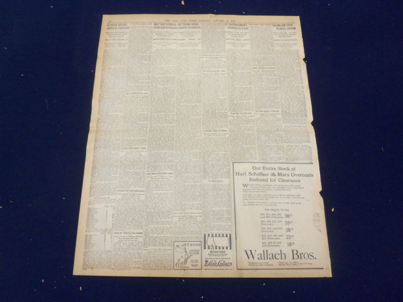 1916 JANUARY 18 NEW YORK TIMES - ALLIED TROOPS LAND NEAR ATHENS - NT 9073
