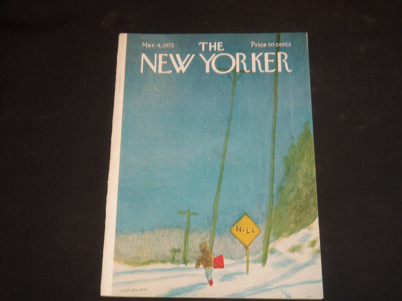 1972 MARCH 4 THE NEW YORKER MAGAZINE - ILLUSTRATED COVER - NY 1203