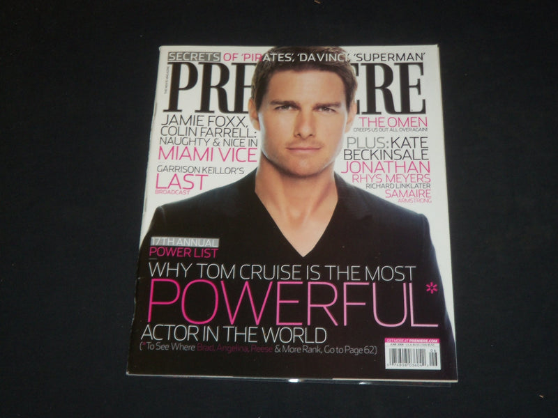 2006 JUNE PREMIERE MAGAZINE - TOM CRUISE - SP 4036
