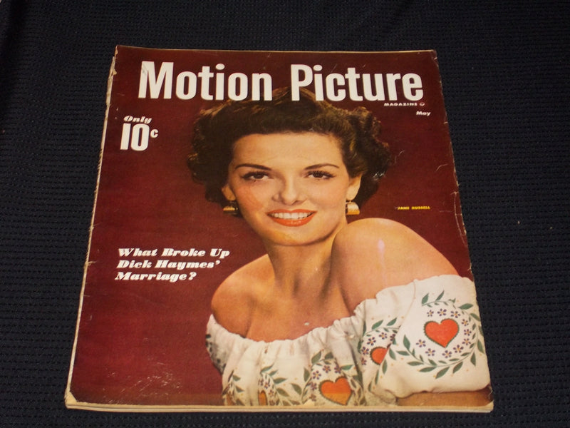 1949 MAY MOTION PICTURE MAGAZINE - JANE RUSSELL FRONT COVER - E 3652