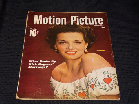 1949 MAY MOTION PICTURE MAGAZINE - JANE RUSSELL FRONT COVER - E 3652