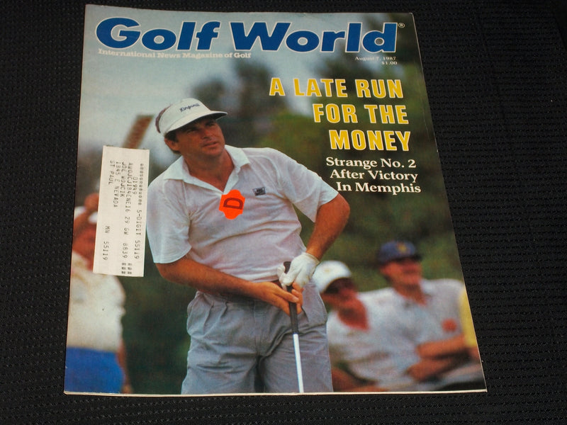 1987 AUGUST 7 GOLF WORLD MAGAZINE - CURTIS STRANGE FRONT COVER - E 5506A