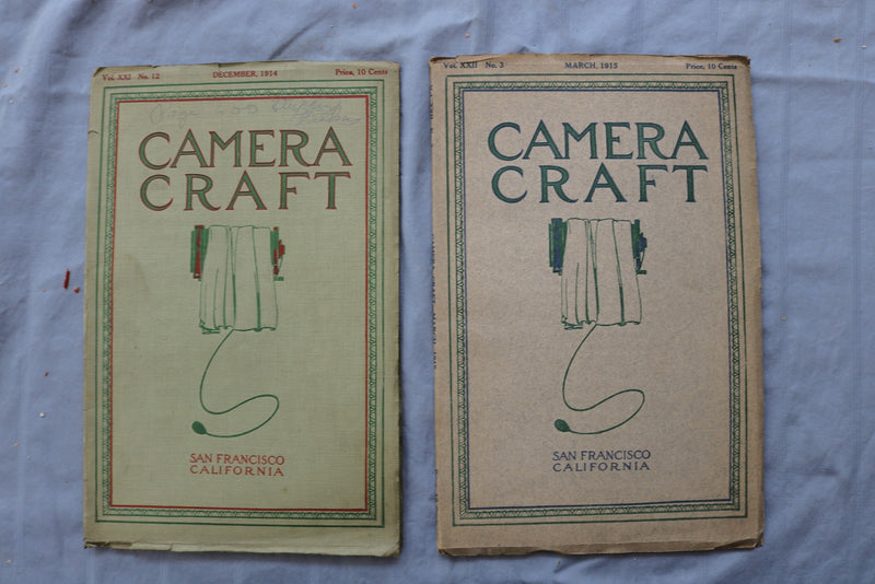 1909-1915 CAMERA CRAFT MAGAZINE - LOT OF 8 - O 3837