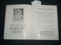 1930 ACADEMIE NATIONALE DE MUSIQUE DANSE PROGRAM - ROMEO ET JULIETTE - J 4215