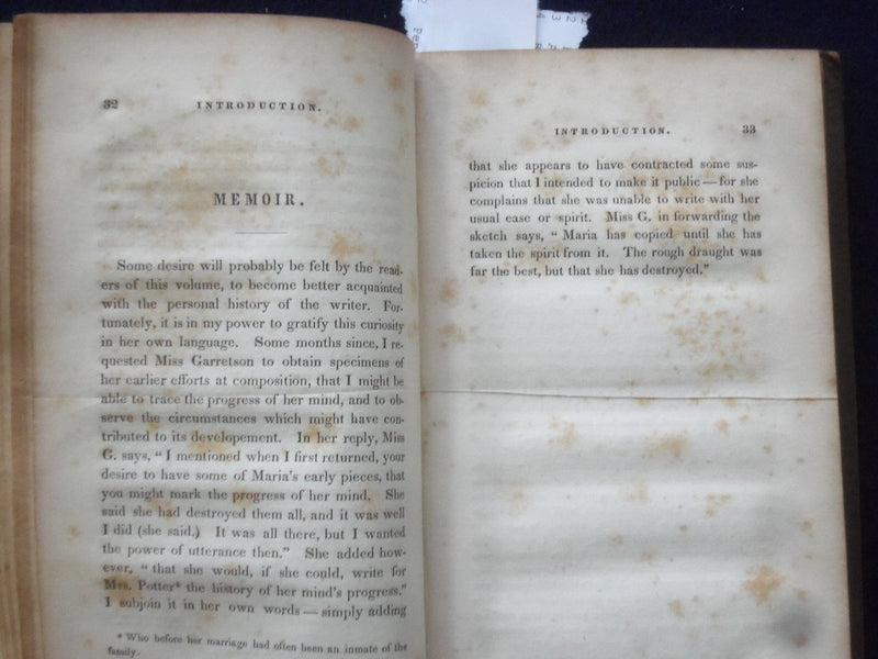 1839 WALES AND OTHER POEMS HARDCOVER BOOK BY MARIA JAMES - KD 8750