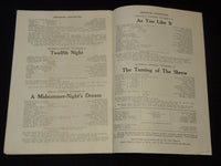 1931 OHIO THEATRE PROGRAM - SHAKESPEARE - J 8012