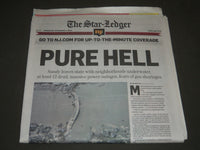 2012 NOVEMBER 1 THE STAR-LEDGER NEWSPAPER - PURE HELL-SANDY STORM - NP 2451