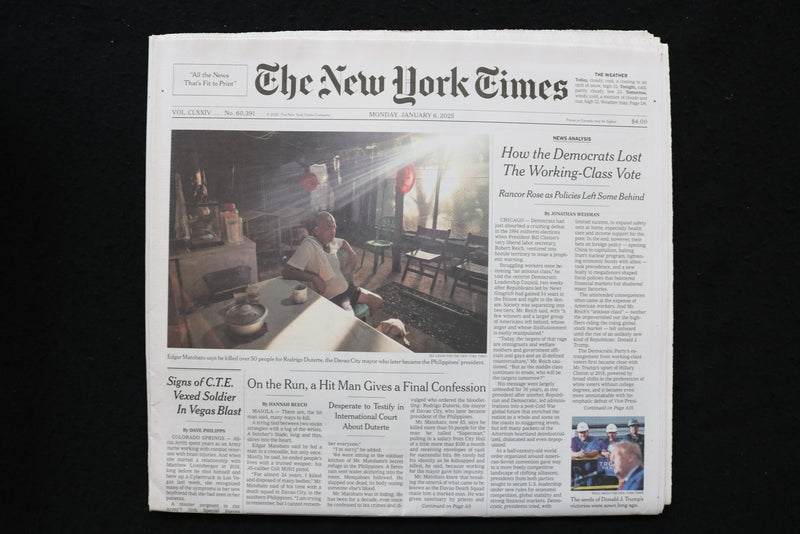2025 JANUARY 6 NEW YORK TIMES - HOW THE DEMOCRATS LOST THE WORKING-CLASS VOTE