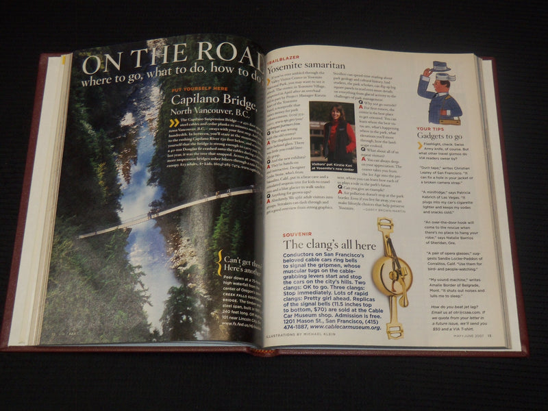 2007 VIA OREGON AAA MAGAZINE BOUND VOLUME - 6 ISSUES - NICE COVERS - KD 4144J